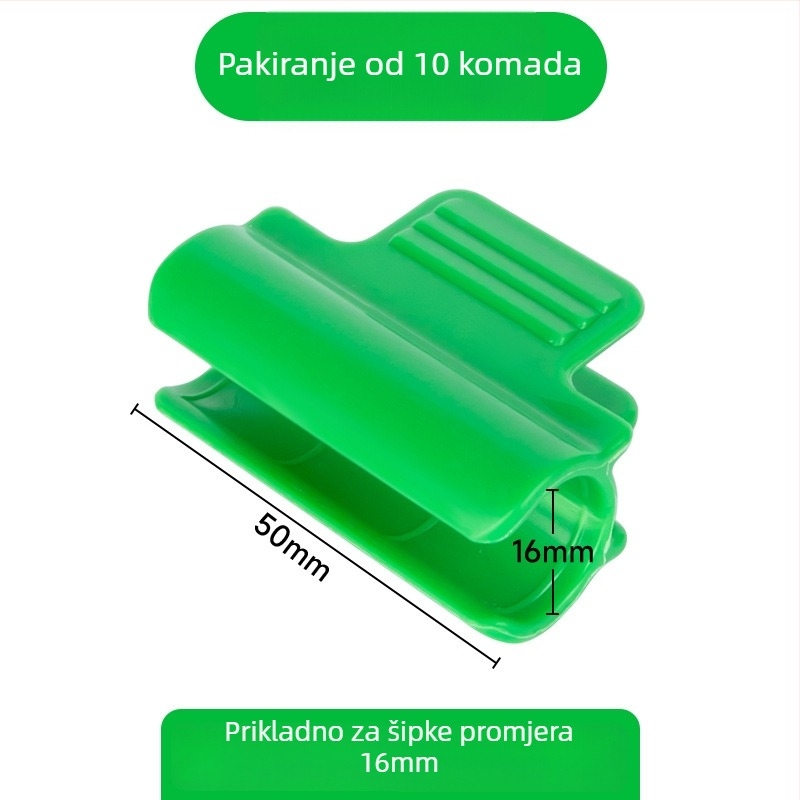Plastične klipse za film za lukaste šatore i plastenike – otporne na vjetar, izolacijski nosači