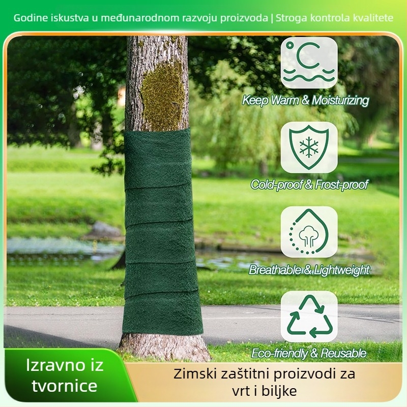 Tkanina za oblaganje stabala – poliester izolacija i hidratacija za zaštitu od hladnoće u krajobraznom uređenju