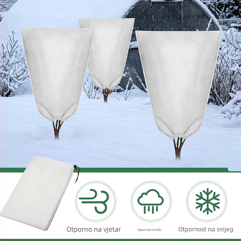 Pokrov za zaštitu biljaka od hladnoće, netkani materijal, zimska zaštita i izolacija biljaka, zaštita od smrzavanja i štetnika, vanjska upotreba