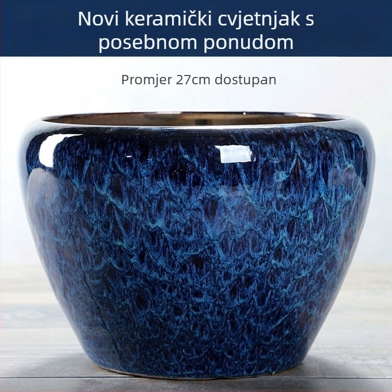 Keramički lonac za cvijeće, podni model, otporan na koroziju, za kućno vrtlarstvo