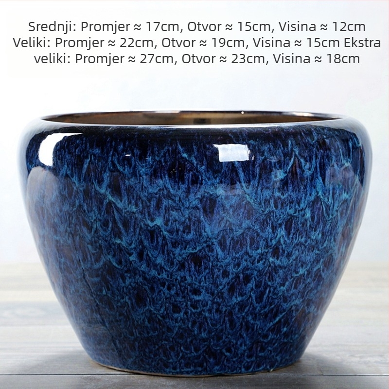 Keramički lonac za cvijeće, podni model, otporan na koroziju, za kućno vrtlarstvo