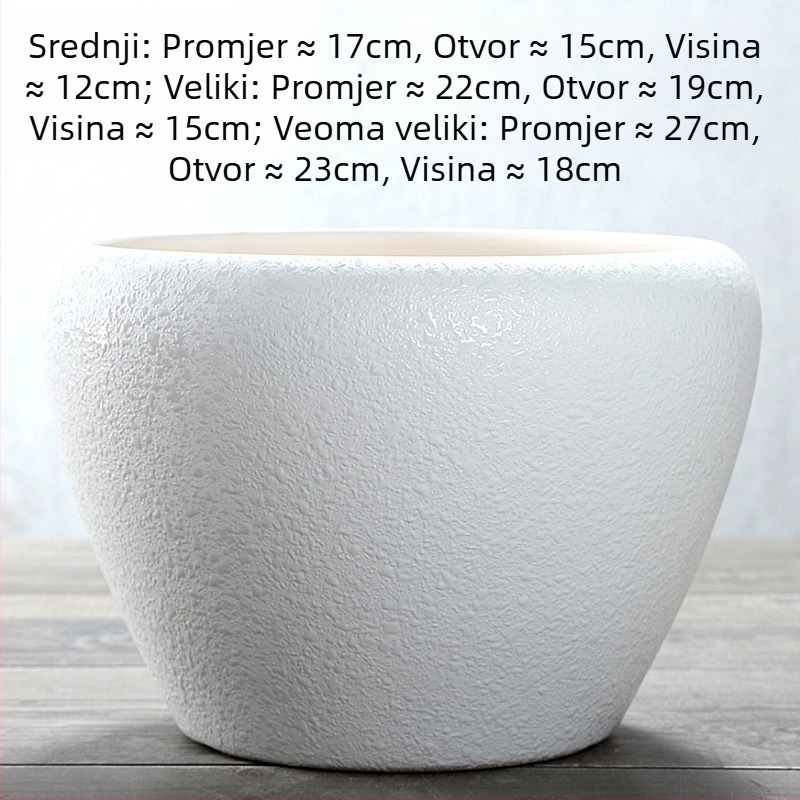 Keramički lonac za cvijeće, podni model, otporan na koroziju, za kućno vrtlarstvo