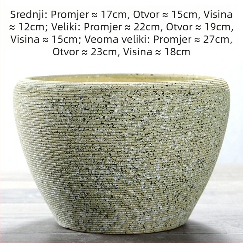 Keramički lonac za cvijeće, podni model, otporan na koroziju, za kućno vrtlarstvo