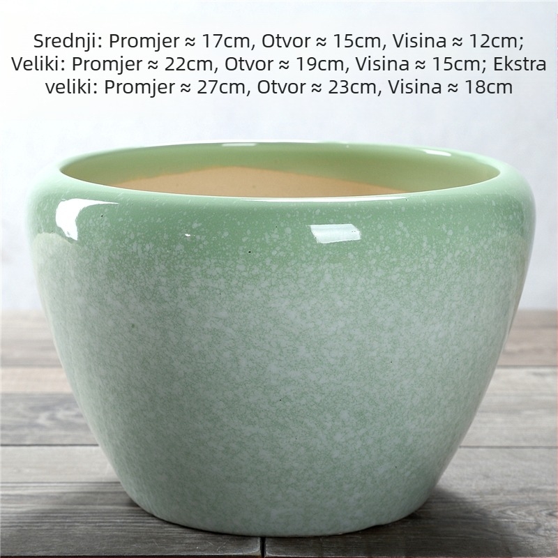 Keramički lonac za cvijeće, podni model, otporan na koroziju, za kućno vrtlarstvo