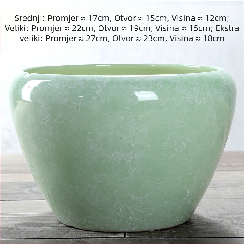 Keramički lonac za cvijeće, podni model, otporan na koroziju, za kućno vrtlarstvo