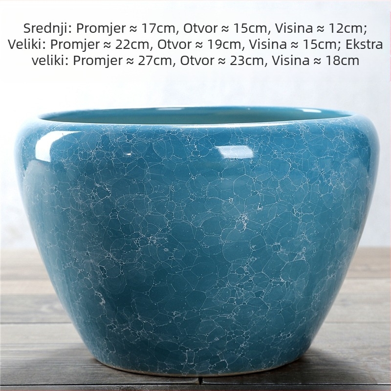 Keramički lonac za cvijeće, podni model, otporan na koroziju, za kućno vrtlarstvo