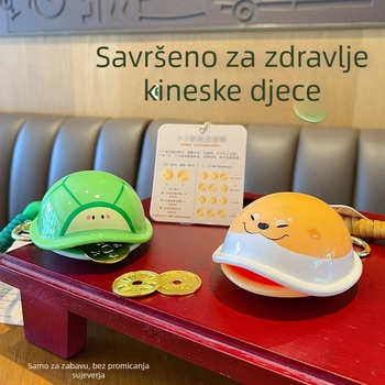 Hundred Mau privjesak za ključeve, motiv Money Turtle, crtani stil, ABS materijal, neovisno pakiranje