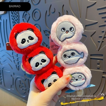 Plišaniji Panda ključni lanac – originalni dizajn, crtani stil; Materijal: pliš; Funkcije: za torbice, ključeve i privjesak; Pakiranje: zasebno pakiranje; Poklon