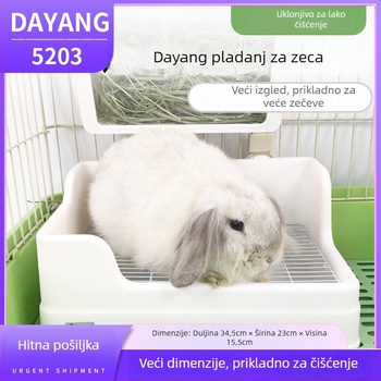 Dayang toalet za zeca – protiv prevrnuća, protiv mokrenja, materijali: PP, ph+ps, metal, model 5203