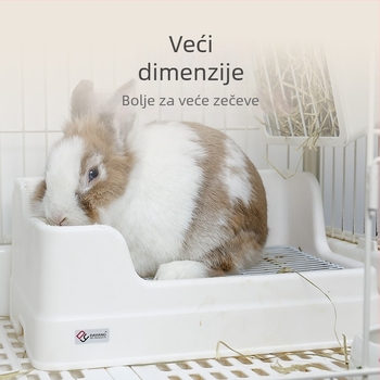 Dayang toalet za zeca – protiv prevrnuća, protiv mokrenja, materijali: PP, ph+ps, metal, model 5203