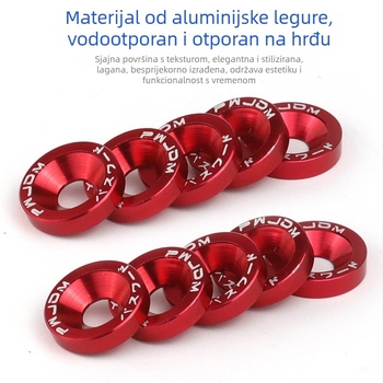 Dekorativna vijak podložka za okvir registarske pločice i središte kotača | Marka: Zhe liqiang; Primjena: Modifikacije automobila; Kompatibilno s automobilima i motociklima; Licencirana privatna marka: Da