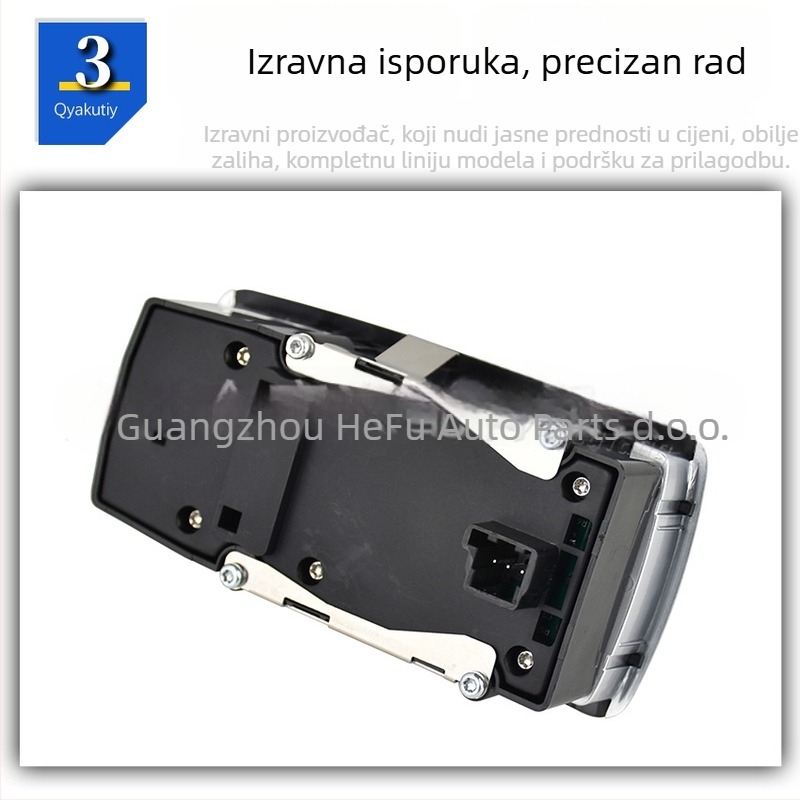 Električni prekidač za podizanje stakla Mercedes-Benz, model A1698206610, kompatibilan s W245/B200, ABS, napon: standardni