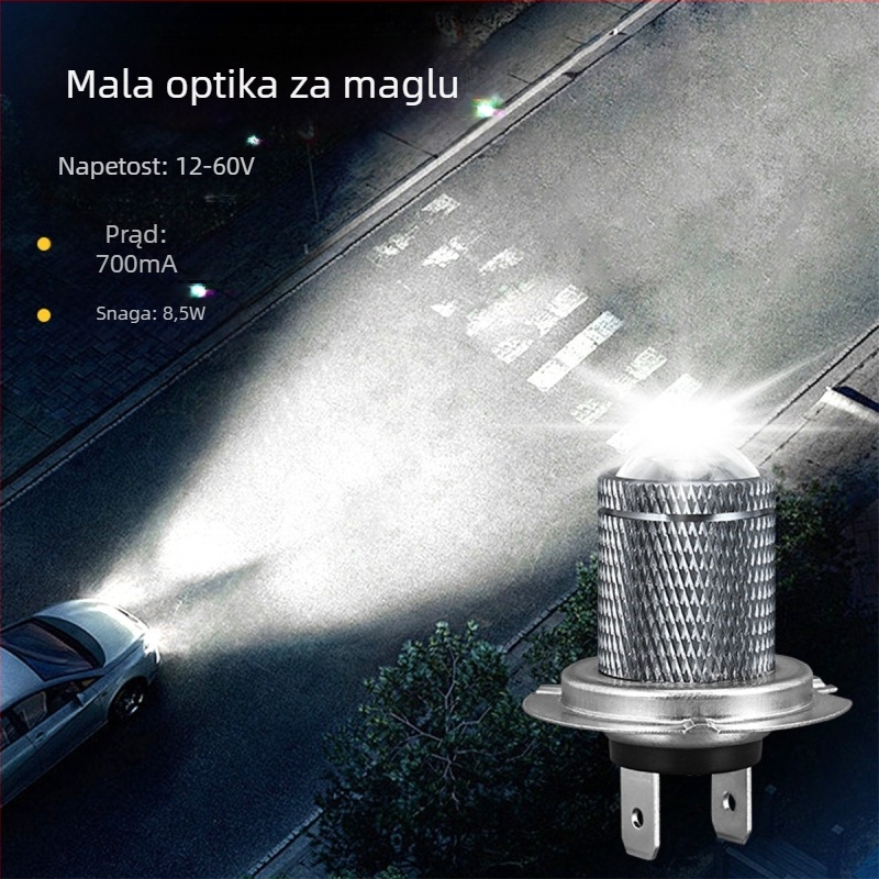LED svjetla za maglu za automobil, univerzalna kompatibilnost, H7/H11/9005/9006, 12V, aluminijsko kućište