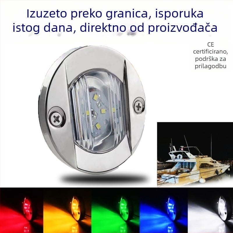 6-LED svjetlo za brod, za brod i prikolicu, 12/24V, model LILAI-96, univerzalna kompatibilnost