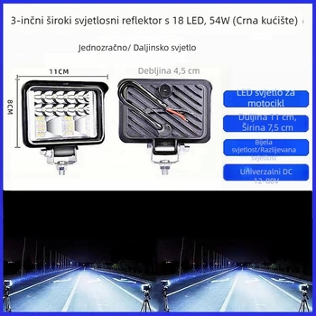 LED far za električna vozila i kamione — Model s velikim vidnim poljem; Snaga: 150; Napon: 12-80V; Materijal: aluminijska legura; IP68