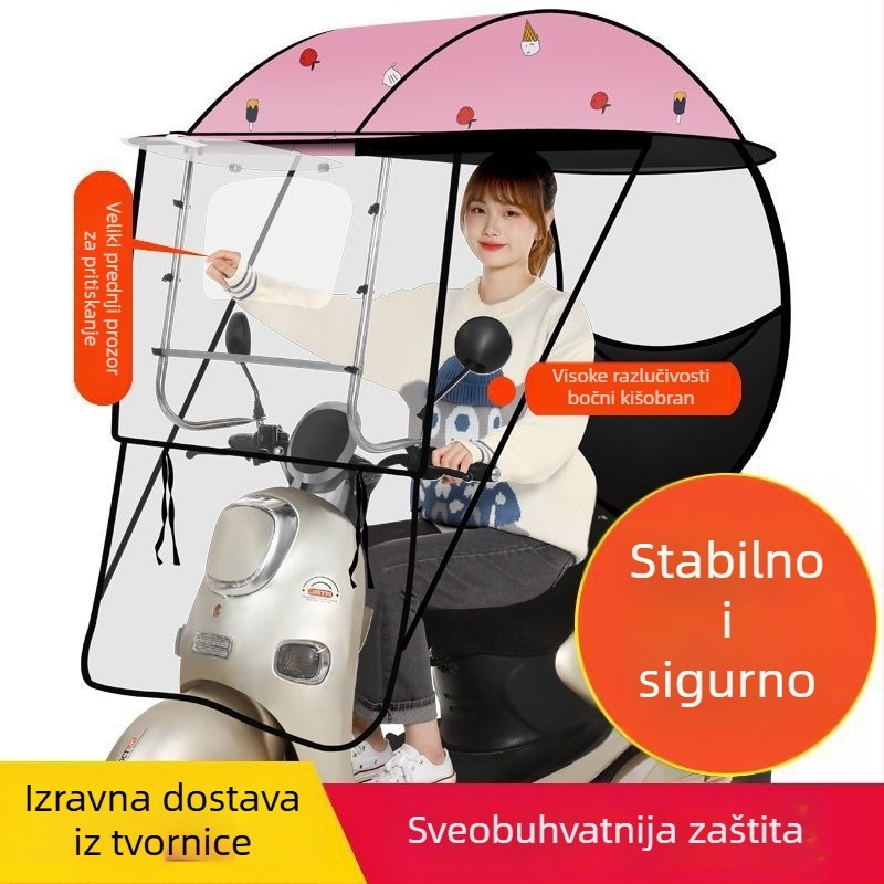 Respect sunčani kišobran za električna vozila – ručno otvaranje, za odrasle, 1,2 kg