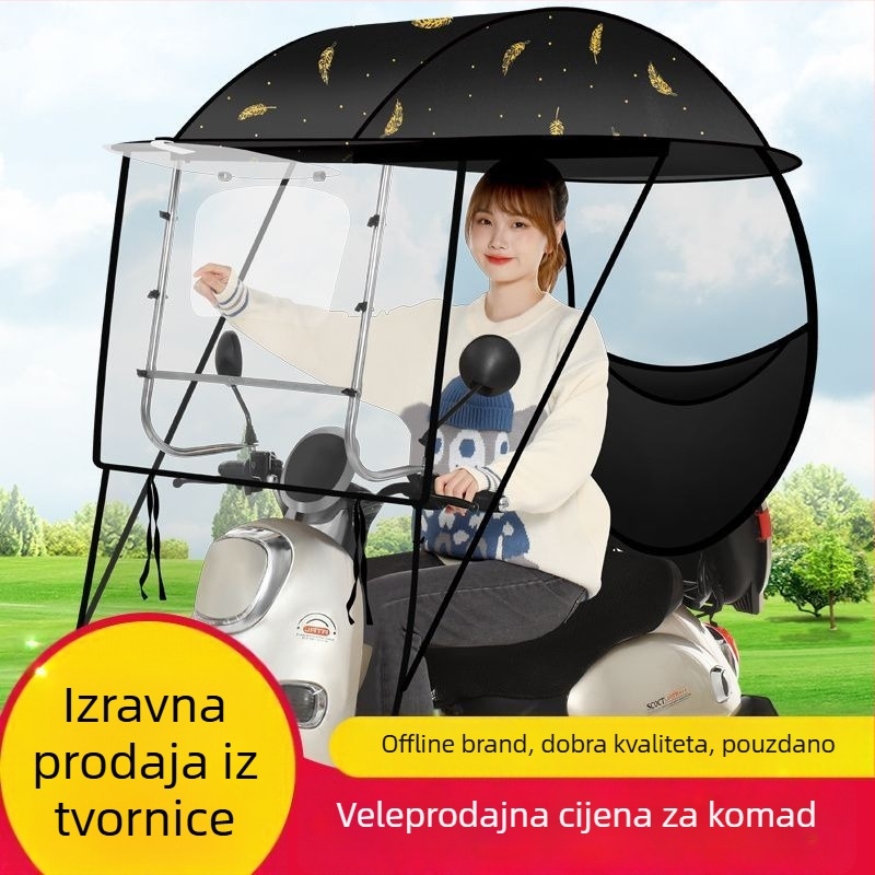 Respect sunčani kišobran za električna vozila – ručno otvaranje, za odrasle, 1,2 kg