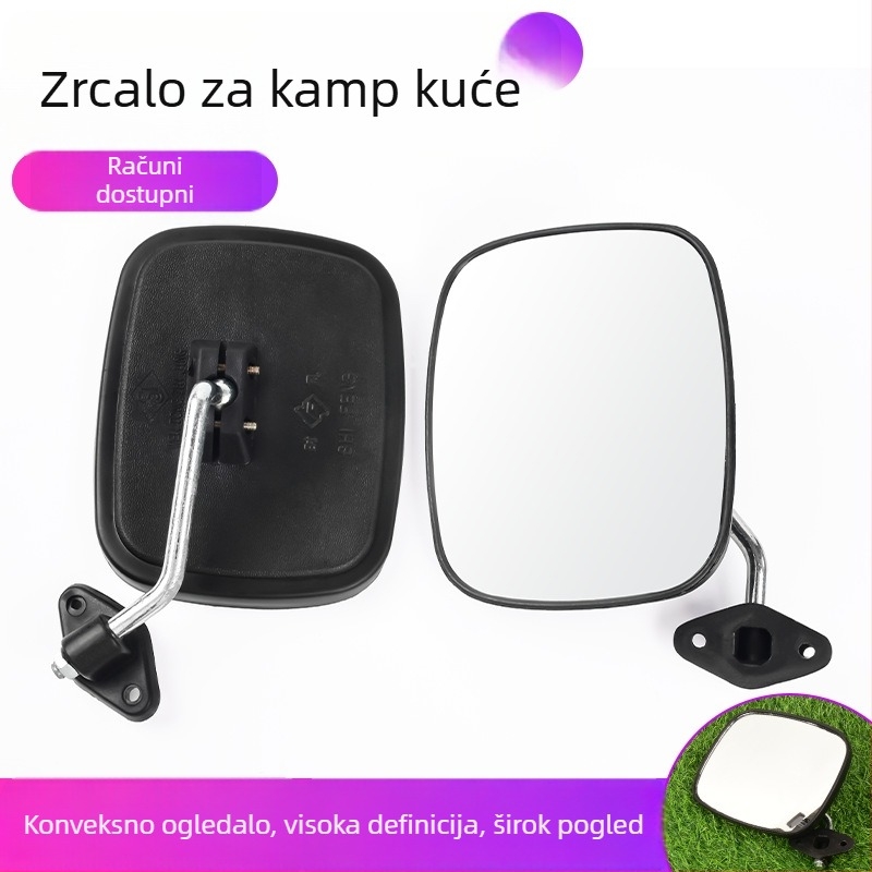 Zadnje ogledalo za tricikl Time Wind Mojielong, kuglasto staklo, 48V, plastični pokrov