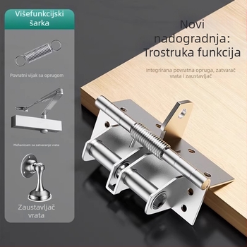 Višenamjenski zatvarač vrata s nevidljivom šarkom – 90 stupnjeva pozicioniranja, model Jcthhy, brend Neck Strength