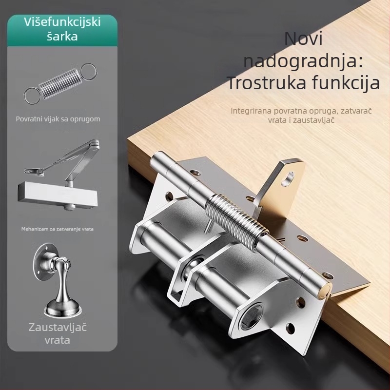 Višenamjenski zatvarač vrata s nevidljivom šarkom – 90 stupnjeva pozicioniranja, model Jcthhy, brend Neck Strength