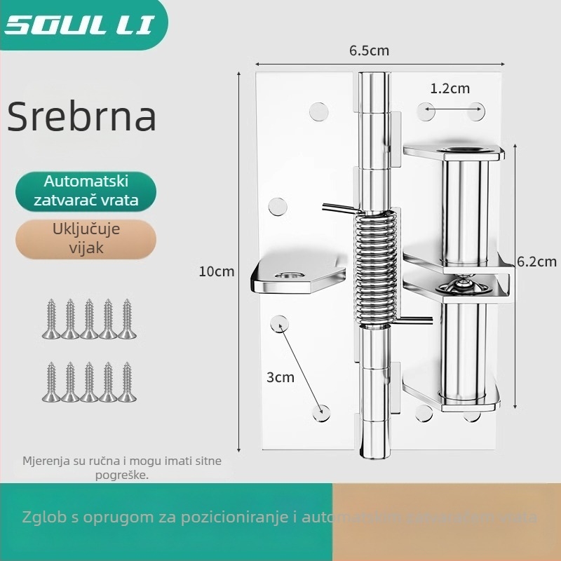 Višenamjenski zatvarač vrata s nevidljivom šarkom – 90 stupnjeva pozicioniranja, model Jcthhy, brend Neck Strength