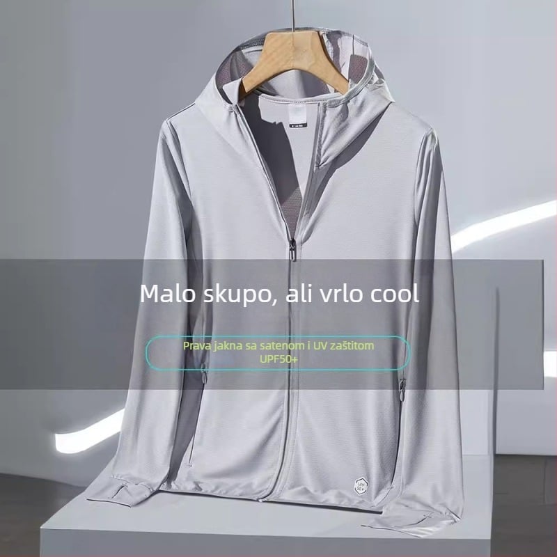 Odjeća za zaštitu od sunca s kapuljačom, tanki materijal, 100% poliester, prilagodljiv kroj