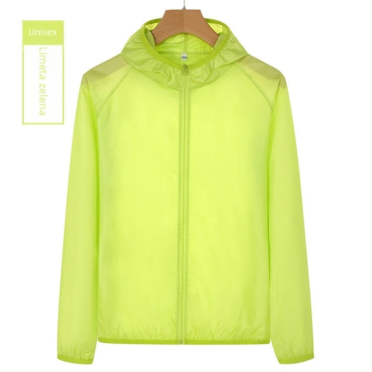 Unisex lagani proljetni windbreaker s kapulom, poliester, brzo sušenje, UPF40, za planinarenje i kampiranje, mogućnost prilagodbe logotipa