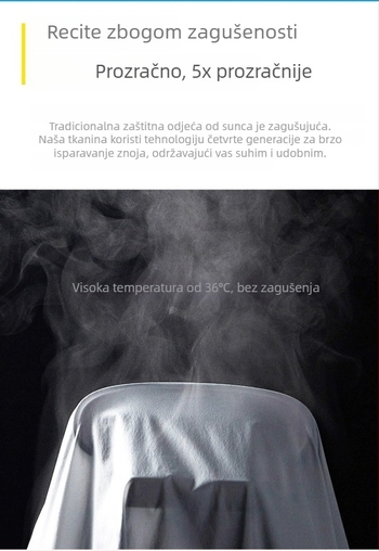 Ljetna jakna za zaštitu od sunca za muškarce i žene, prozračna, vodootporna, otporna na habanje, s prugastim uzorkom