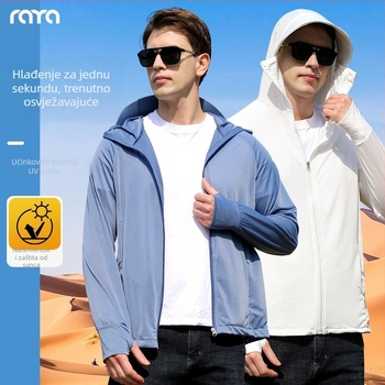 Muška jakna s UV zaštitom Ice Silk - lagana, prozračna, brzo se suši, s kapuljačom