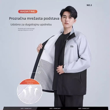 Podijeljeni jakna i hlače za kišu za vožnju motociklom, vodootporan s PVC premazom, tkanina Chunya Spinning, za odraslu osobu, mogućnost logotipa