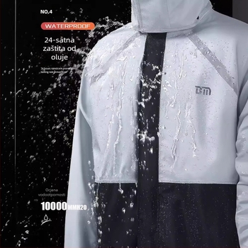 Podijeljeni jakna i hlače za kišu za vožnju motociklom, vodootporan s PVC premazom, tkanina Chunya Spinning, za odraslu osobu, mogućnost logotipa