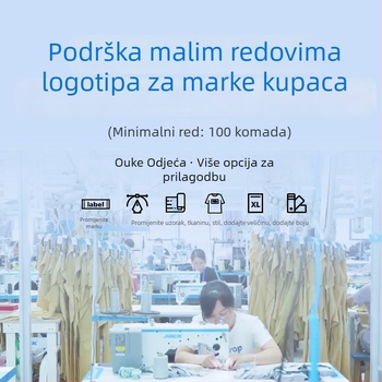 Muška vodootporna dvostruko slojevita jakna sa stojećim ovratnikom, dugi rukavi, tkanina za trčanje i ležernu sportsku odjeću