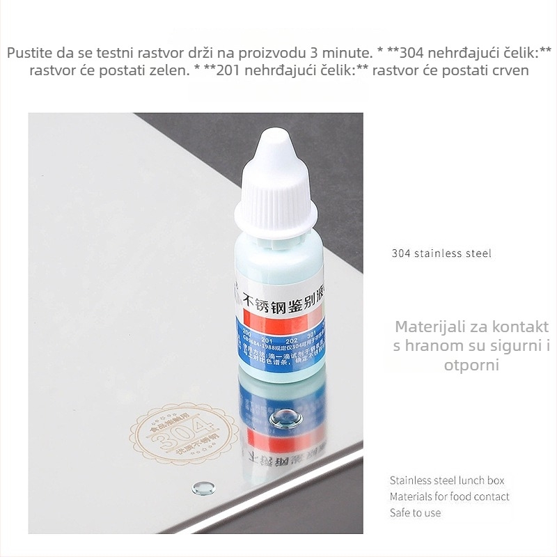 Pravougaona parna ploča od 304 nehrđajućeg čelika za Dim Sum i rižine rolice | ravno dno, elektroplatirana površina, s otisnutim logom