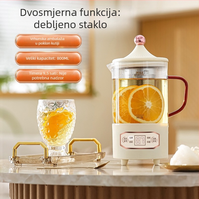 Health Pot višenamjenska električna posuda za kuhanje i čaj za mali ured, 800 ml, 300 W, 220 V, Automatsko isključivanje, Zaštita od pregrijavanja