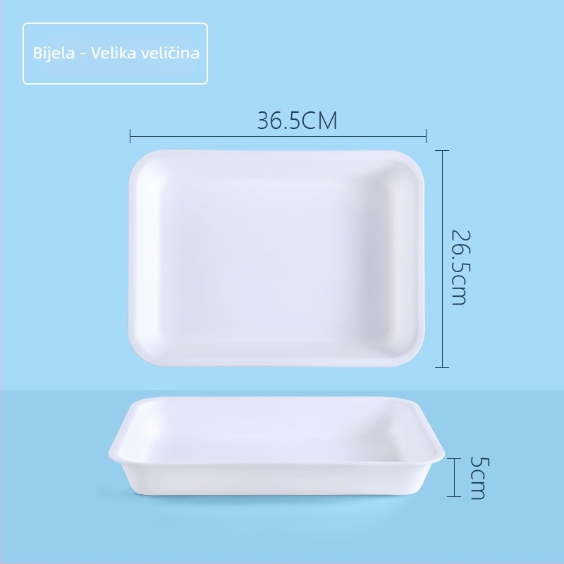 Plastični pravokutni pladanj s jedinstvenim uzorkom (Brand: Juxingshun; Materijal: Plastika; Oblik: Pravokutnik; Stil: Novi kineski stil)