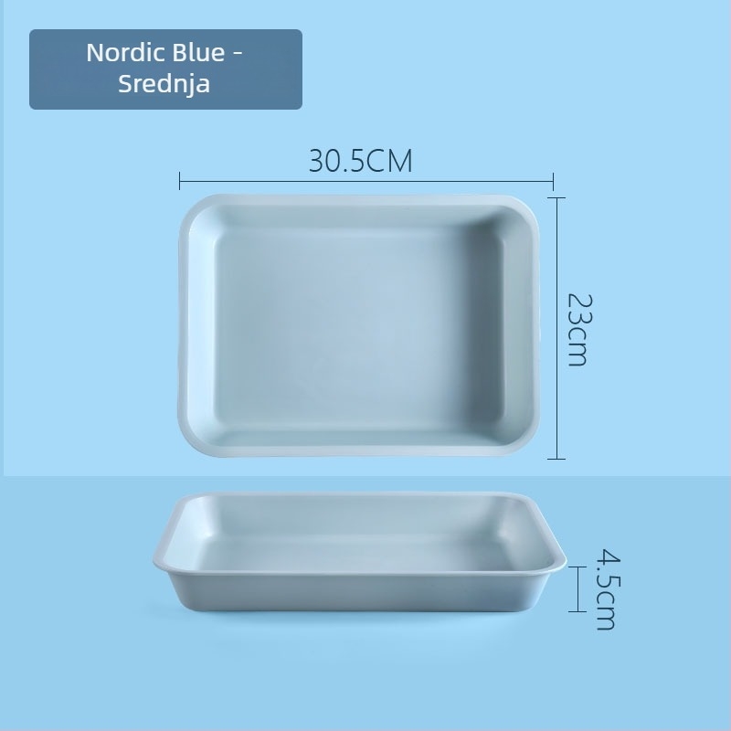 Plastični pravokutni pladanj s jedinstvenim uzorkom (Brand: Juxingshun; Materijal: Plastika; Oblik: Pravokutnik; Stil: Novi kineski stil)