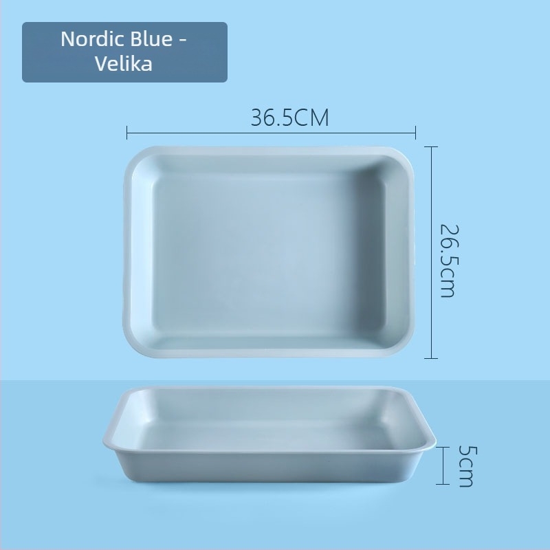 Plastični pravokutni pladanj s jedinstvenim uzorkom (Brand: Juxingshun; Materijal: Plastika; Oblik: Pravokutnik; Stil: Novi kineski stil)