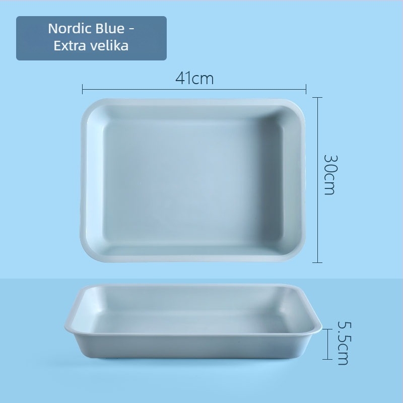 Plastični pravokutni pladanj s jedinstvenim uzorkom (Brand: Juxingshun; Materijal: Plastika; Oblik: Pravokutnik; Stil: Novi kineski stil)