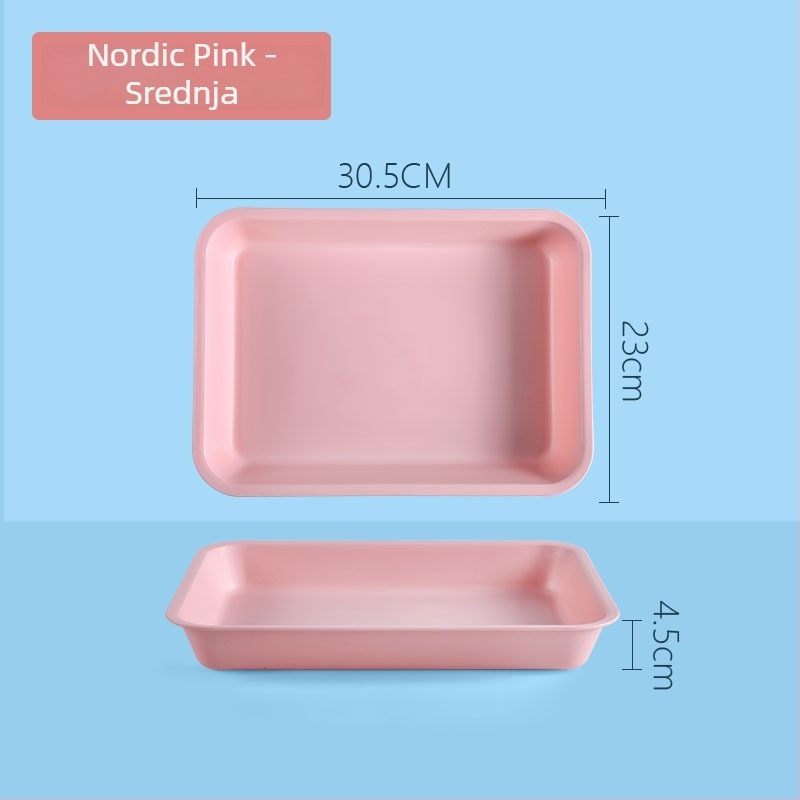 Plastični pravokutni pladanj s jedinstvenim uzorkom (Brand: Juxingshun; Materijal: Plastika; Oblik: Pravokutnik; Stil: Novi kineski stil)