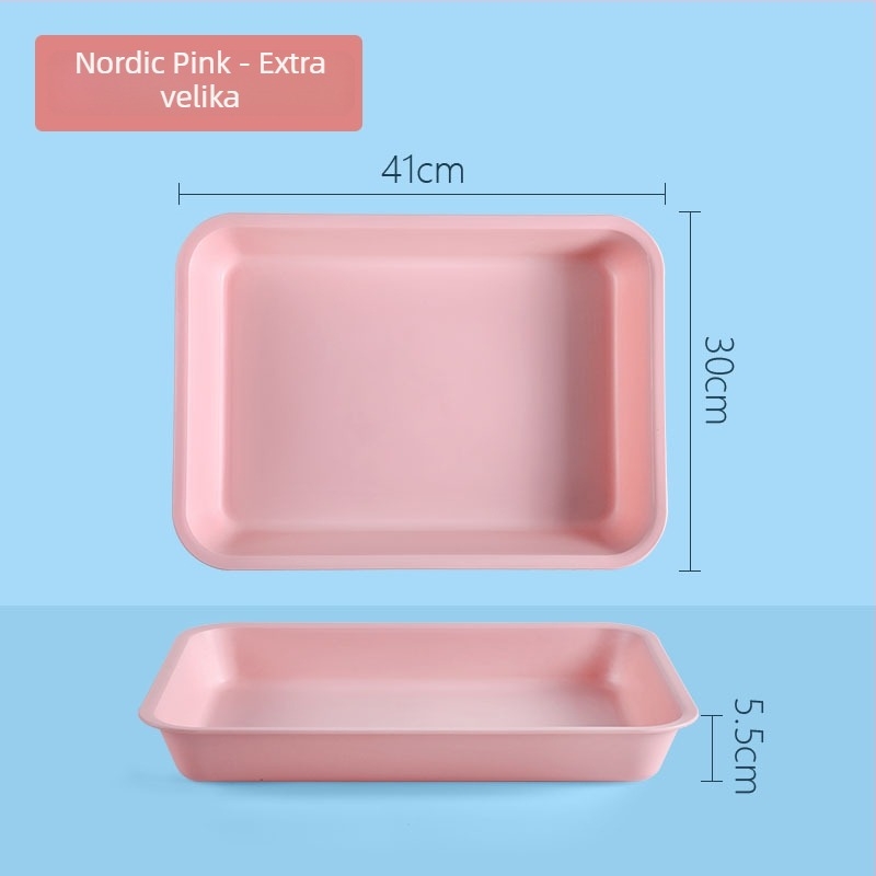 Plastični pravokutni pladanj s jedinstvenim uzorkom (Brand: Juxingshun; Materijal: Plastika; Oblik: Pravokutnik; Stil: Novi kineski stil)