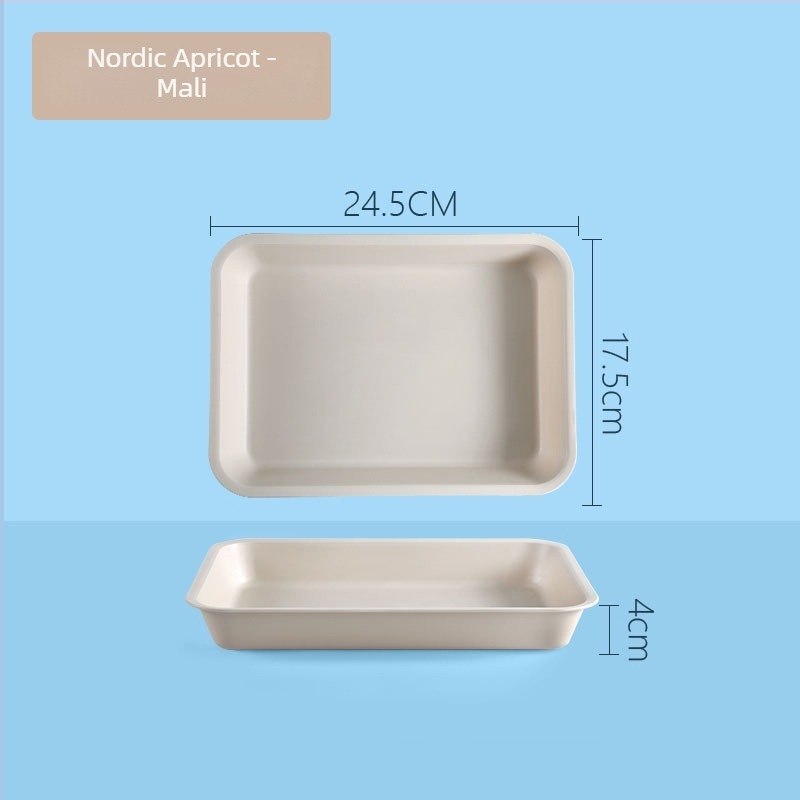 Plastični pravokutni pladanj s jedinstvenim uzorkom (Brand: Juxingshun; Materijal: Plastika; Oblik: Pravokutnik; Stil: Novi kineski stil)