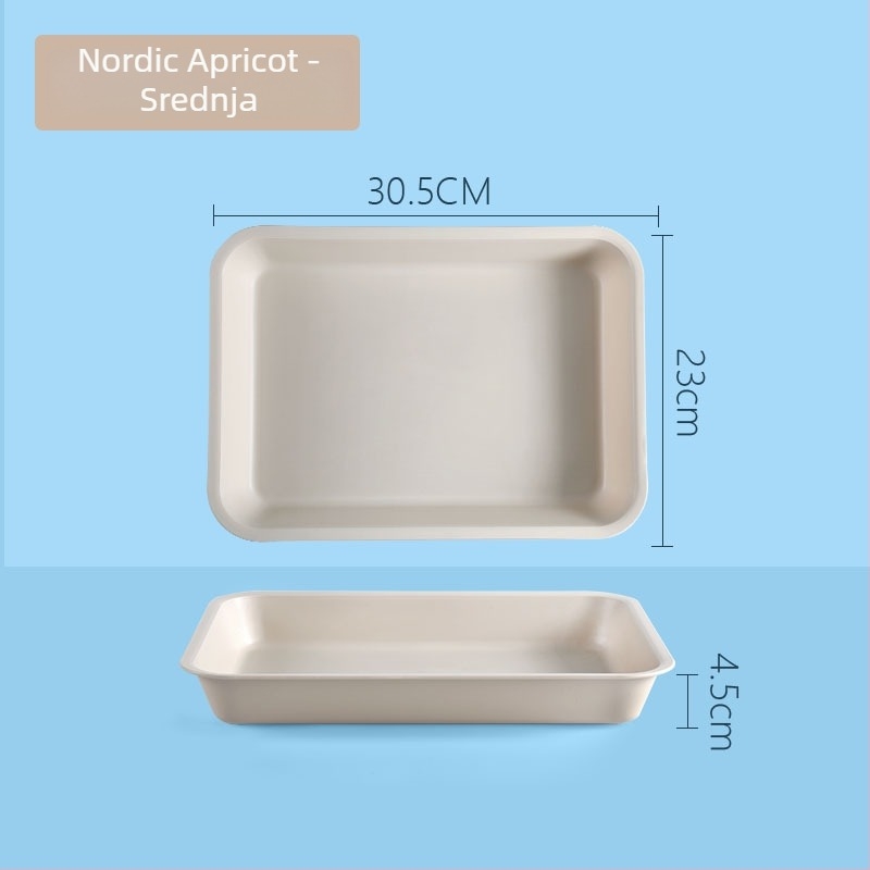 Plastični pravokutni pladanj s jedinstvenim uzorkom (Brand: Juxingshun; Materijal: Plastika; Oblik: Pravokutnik; Stil: Novi kineski stil)