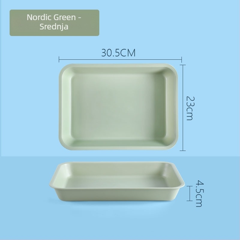 Plastični pravokutni pladanj s jedinstvenim uzorkom (Brand: Juxingshun; Materijal: Plastika; Oblik: Pravokutnik; Stil: Novi kineski stil)