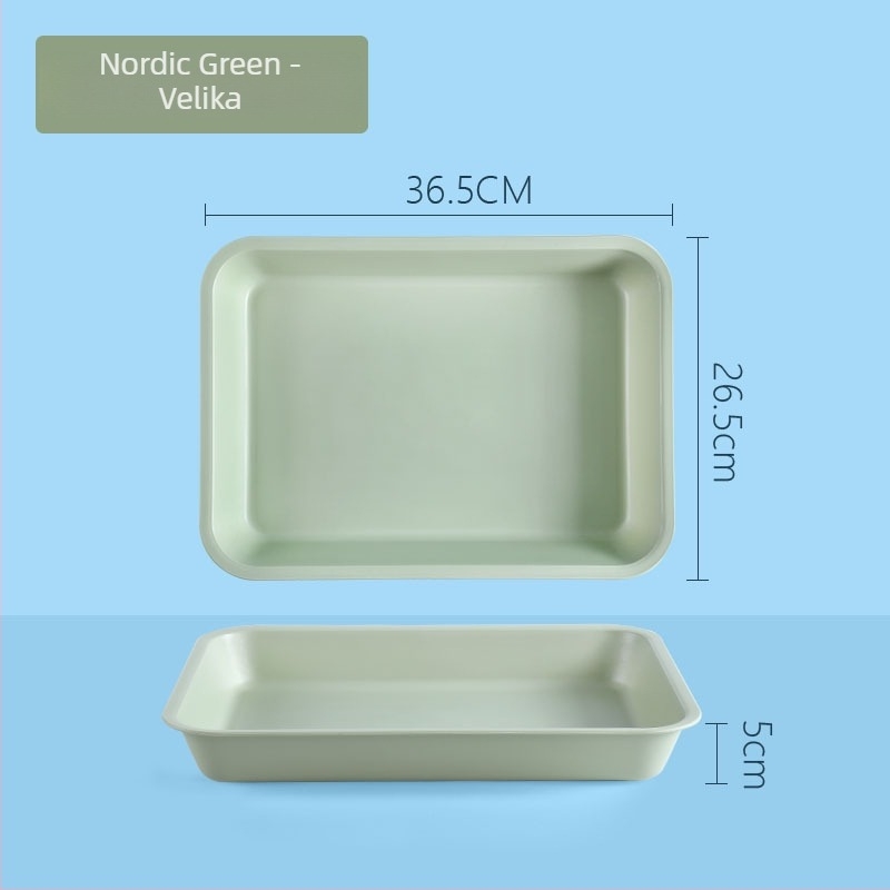 Plastični pravokutni pladanj s jedinstvenim uzorkom (Brand: Juxingshun; Materijal: Plastika; Oblik: Pravokutnik; Stil: Novi kineski stil)