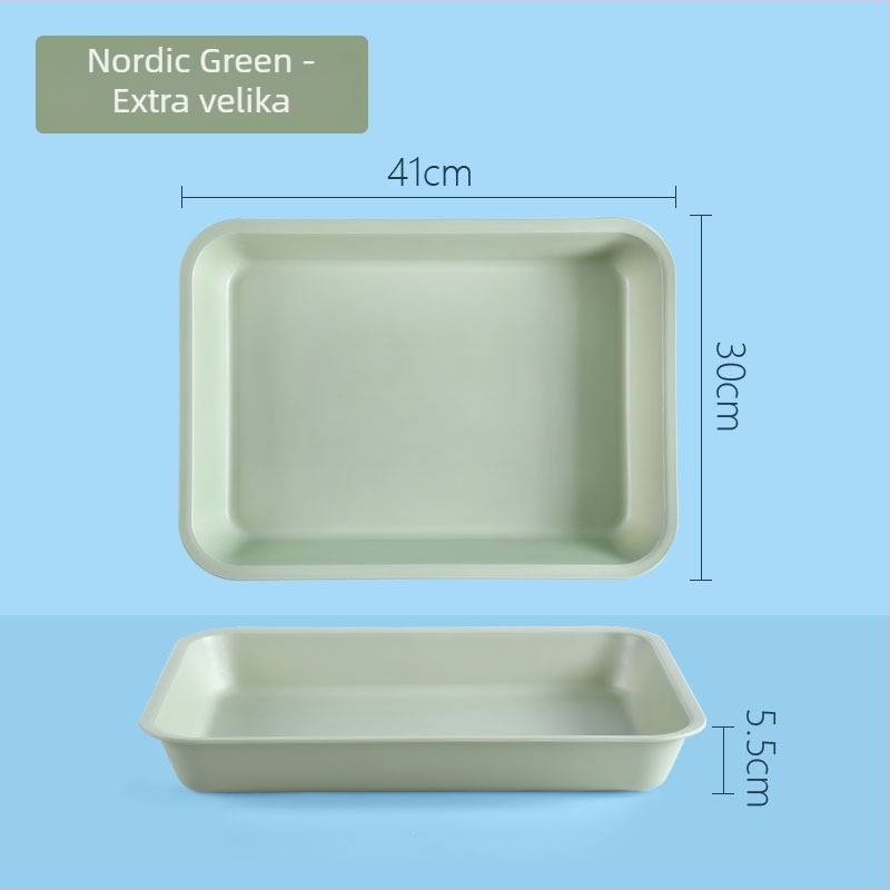 Plastični pravokutni pladanj s jedinstvenim uzorkom (Brand: Juxingshun; Materijal: Plastika; Oblik: Pravokutnik; Stil: Novi kineski stil)