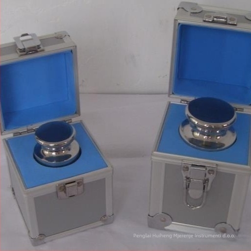 Vage od nehrđajućeg čelika 304, nemagnetne, cilindrične, visoka preciznost, raspon mjerenja 5 kg–1 mg