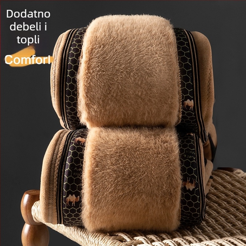 Muške ekstra debeli flis termo hlače s visokim strukom, trostruki sloj kationičnog poliestera, velur podstava, zadržavaju toplinu zimi