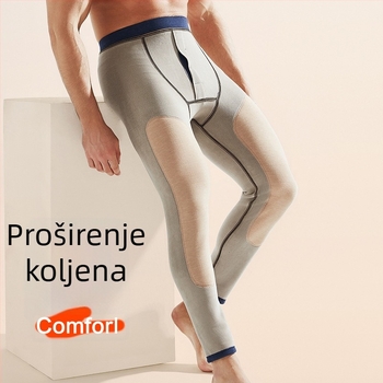 Muške zimske termo hlače, debeli flis, kationični poliester 80-90%, bezšivne, zadržavaju toplinu