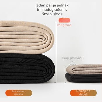 Muške vunene termalne hlače s integriranim koljenim zaštitnicima, fleece podstava, trostruka konstrukcija, 100% vuna, 501-600 g/m²