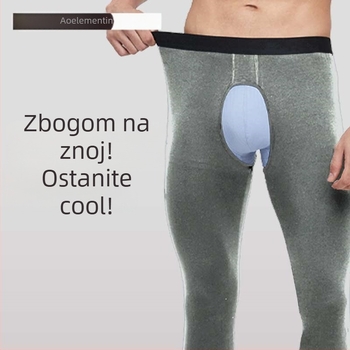 Muške tople pamukaste hlače, jednobojne, jednostrukog kroja, debela tkanina 201-250 g/m2, 90-95% pamuk